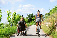 2 people on a path