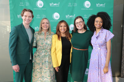 Calum Worthy, Rene Jones, Andrea Ambriz, Maya Penn, and Heather White present at the UTA Foundation book launch for 60 Days to a Greener Life.