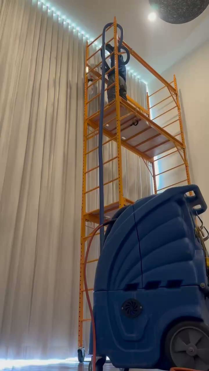 cleaning commercial drapes