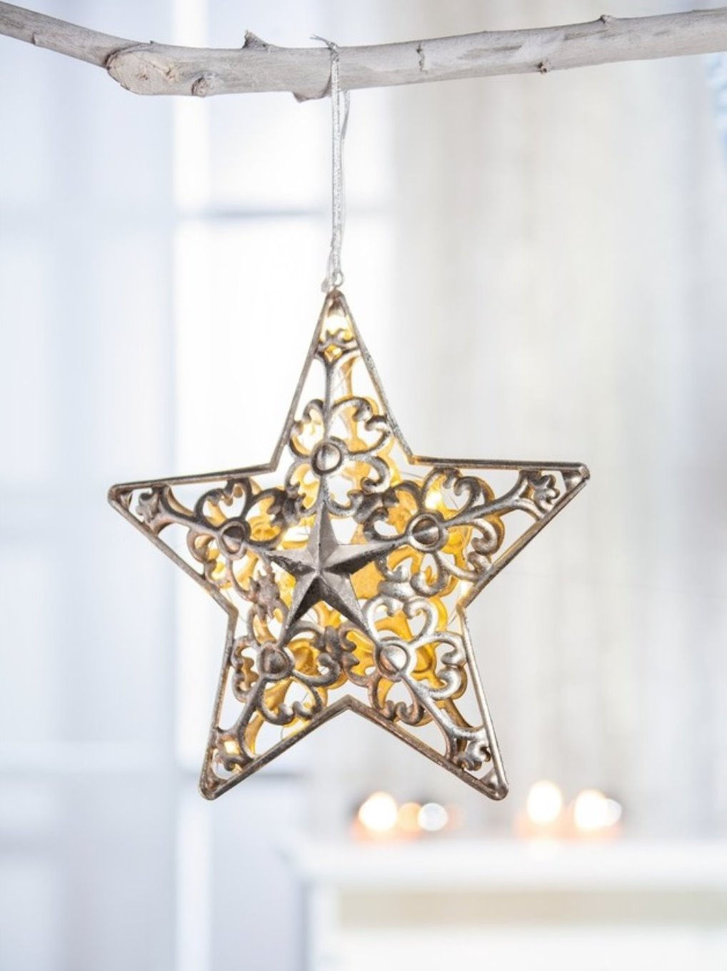 Grosse Girlande mit LED Stern