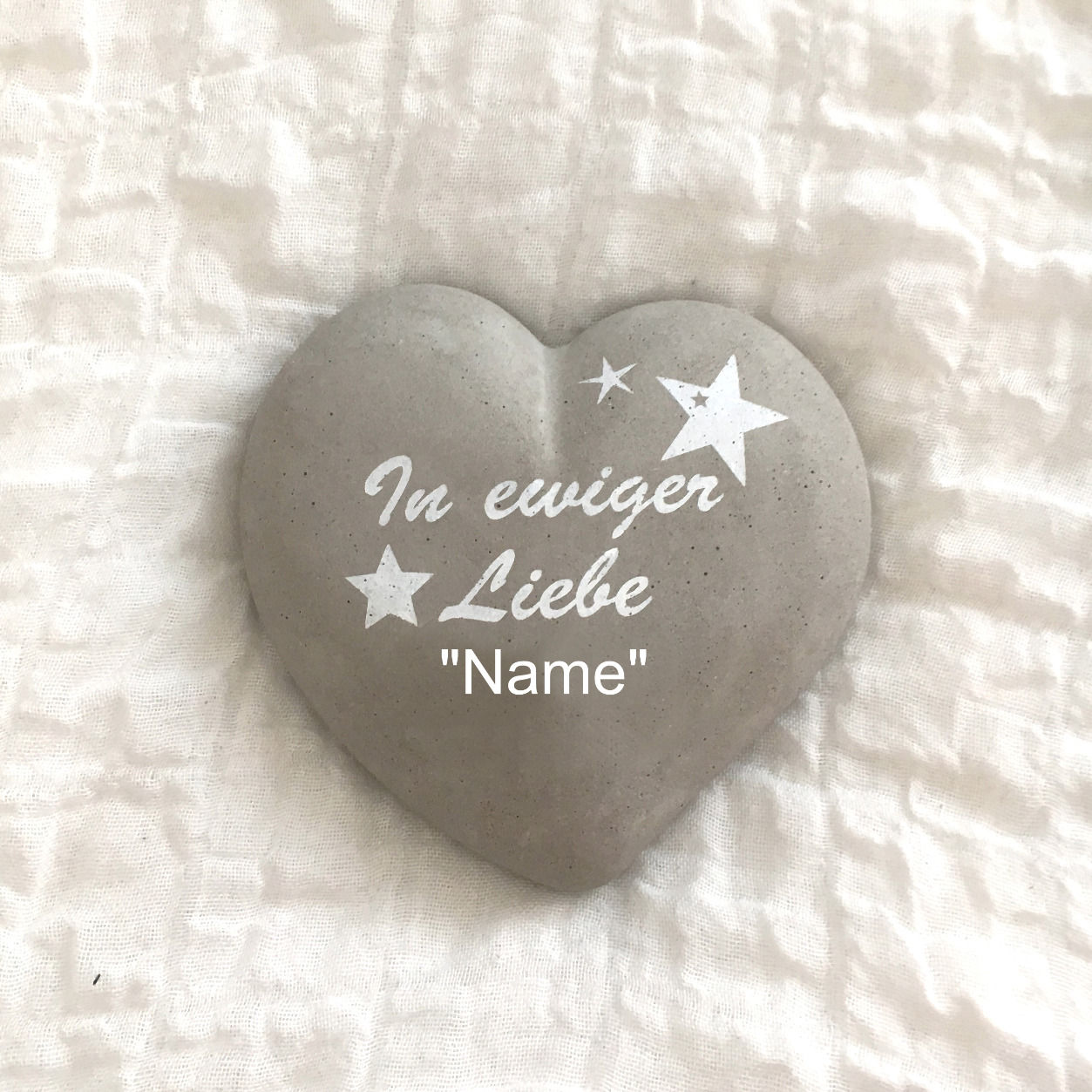 Grabschmuck "In ewiger Liebe + Name"