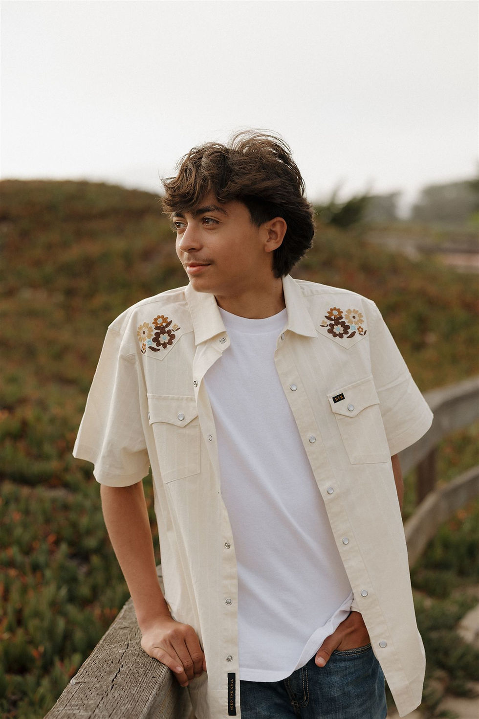 Orcutt senior photographer using Oceano beach as a backdrop