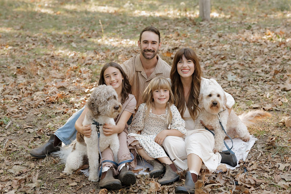 Family portraits with dogs at Biddle Park Arroyo Grande by SLO Photographer Mackenzie Rana
