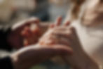 Close-up of engagement ring in natural sunlight at Morro Bay