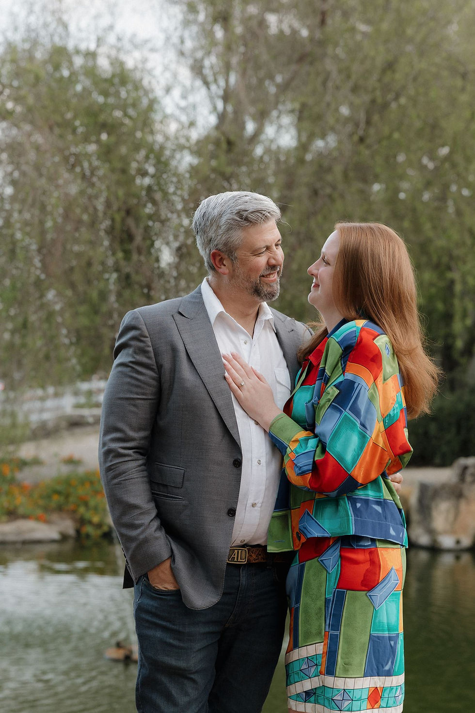 Romantic Central Coast proposal photography at Madonna Inn