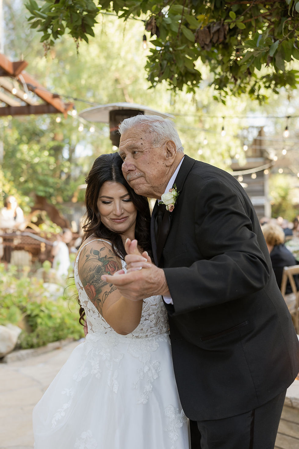 Father-Daughter dance captured by Santa Ynez Wedding photographer