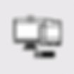 Computer + phone overlapping simple icon, in black and white.jpg
