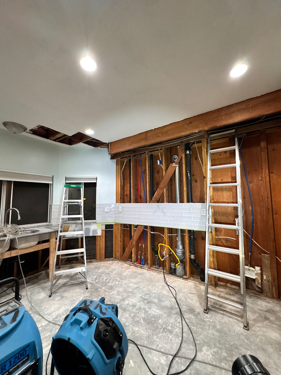 Emergency plumbing repair in Murrieta fixing a hidden kitchen pipe burst with acoustic leak detection.