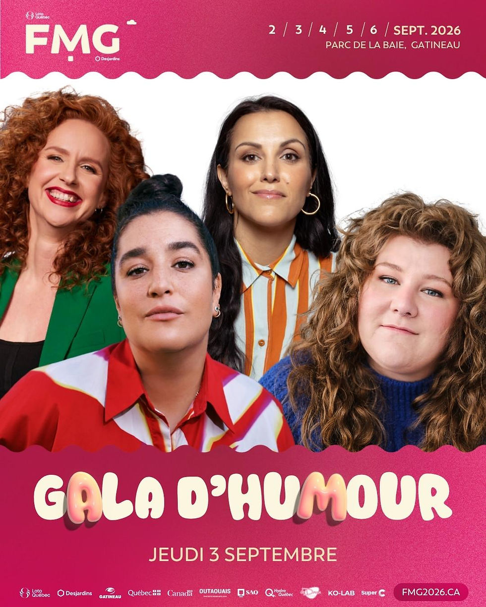 Mariana Mazza, Coco Belliveau, Sinem Kara et Silvi Tourigny en humour au FMG