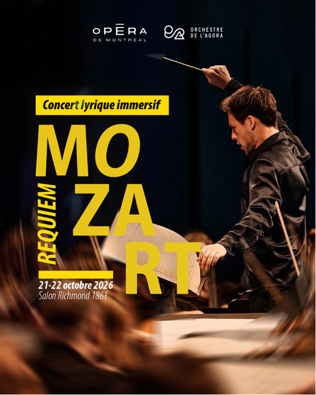 L’Atelier lyrique de l’Opéra de Montréal et l’Orchestre de l’Agora invitent le public à redécouvrir le Requiem de Mozart