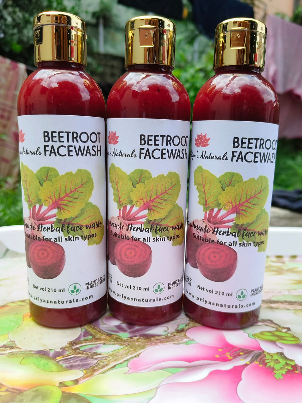 Thumbnail: Beetroot face wash