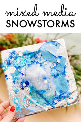 Mixed Media Snowstorms