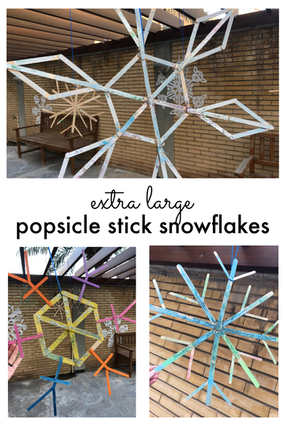 (Extra Large!) Popsicle Stick Snowflakes
