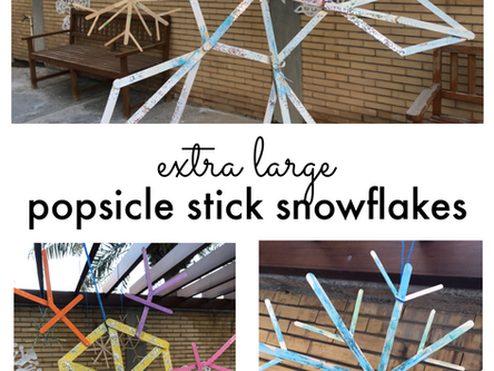 (Extra Large!) Popsicle Stick Snowflakes