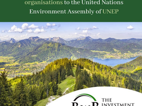 BwB has been granted Accreditation to the United Nations Environment Assembly