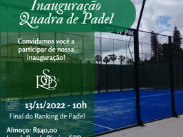 Inauguração Quadra de Padel