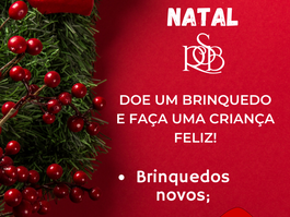 Doe um brinquedo e faça uma criança feliz!