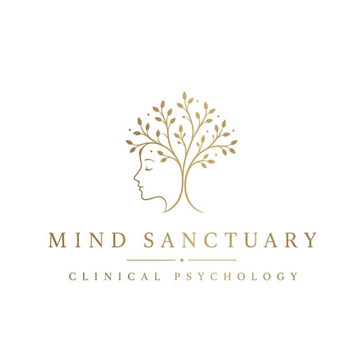 Mind sanctuary logo; image of human mind thriving