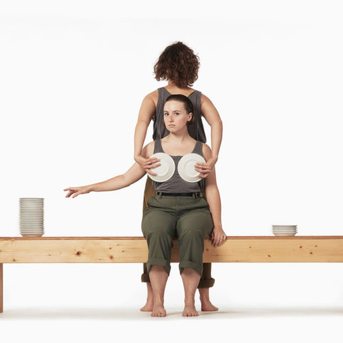 Brooke and Charlotte, dancers, in We Have Always Been There, choreographed by Alethea Alexander