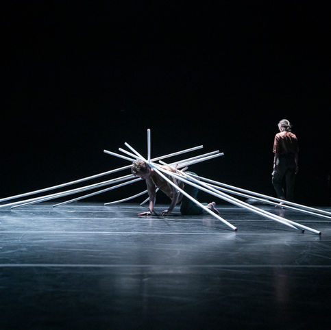 Alethea and Adele, dancers, in Vita Activa, choreographed by Alethea Alexander