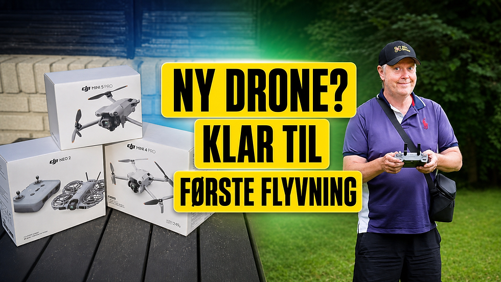 Ny drone klar til første droneflyvning