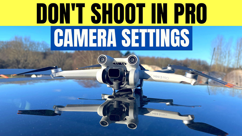 Uncovering the Best Camera Settings for Your DJI Mini 3 Pro