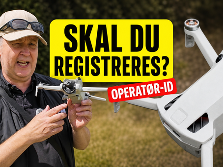 Skal du registreres som droneoperatør og have et operatør-ID?
