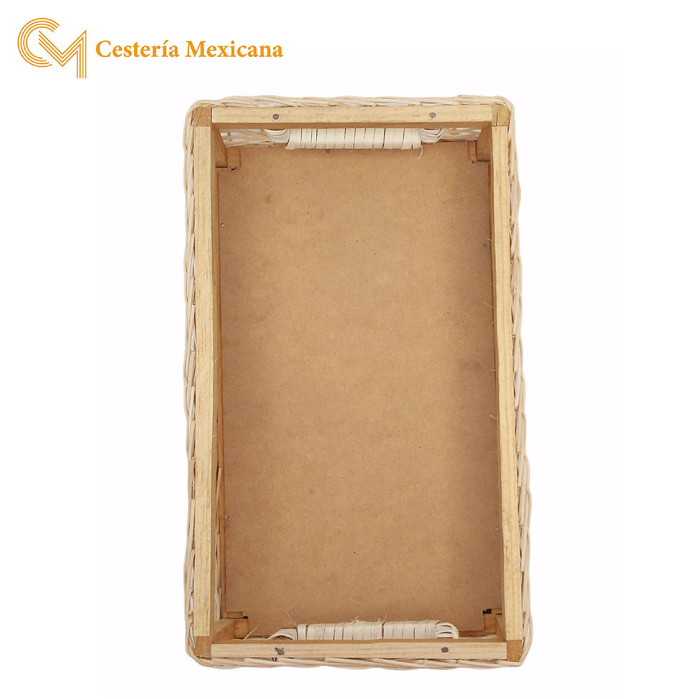 Miniatura: Cajón de Mimbre Chico Rectangular Bajo