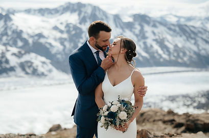 An Alaskan elopement. Photo by Emelia K Photography