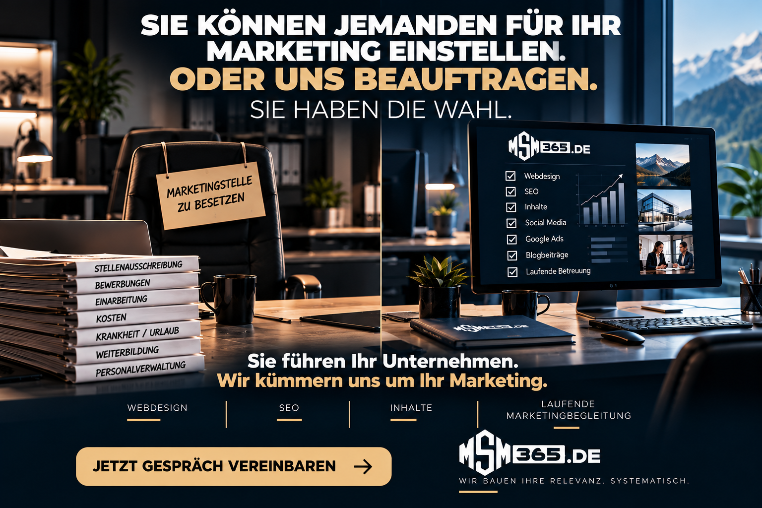 Marketingmitarbeiter einstellen oder Marketingbegleitung beauftragen – MSM365.DE