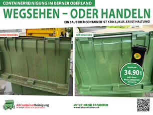 containerreinigung berner oberland, kehrichtcontainer reinigen interlaken, abfallcontainer spiez, containerreinigung thun, mülltonne reinigen grindelwald, bio container meiringen, abfallbehälter wengen, kompostcontainer reinigen brienz, tonnenreinigung lauterbrunnen, container desinfizieren, containerreinigung haushalt thun, fliegen im müllcontainer, maden im bio container, geruchsfreie container, container reinigen lassen berner oberland, günstig containerreinigung thun, hygiene container spiez, rückstandslos sauber interlaken, elektrocontainerreinigung 2026, hauswartservice thun, mietcontainer reinigen, saubere container oberland, umweltfreundliche containerreinigung, reinigung abfallcontainer grindelwald, beste containerreinigung schweiz, gewerbecontainer reinigen berner oberland, saubere tonnen interlaken, mülltonne geruch entfernen, sauberkeit beginnt draussen, abcontainer berner oberland