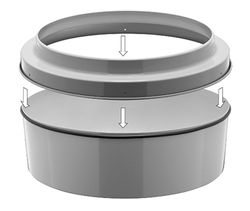 Base montada redonda