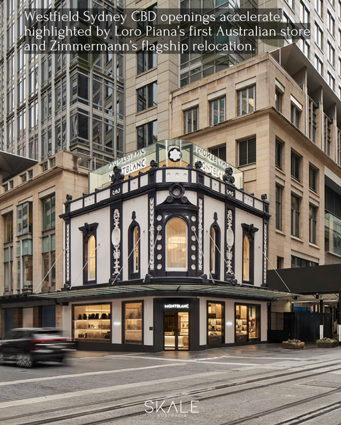 Montblanc black white flagship sydney george street