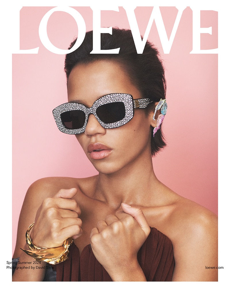 Loewe campaign Spring Summer 2024 sunglasses and accessories