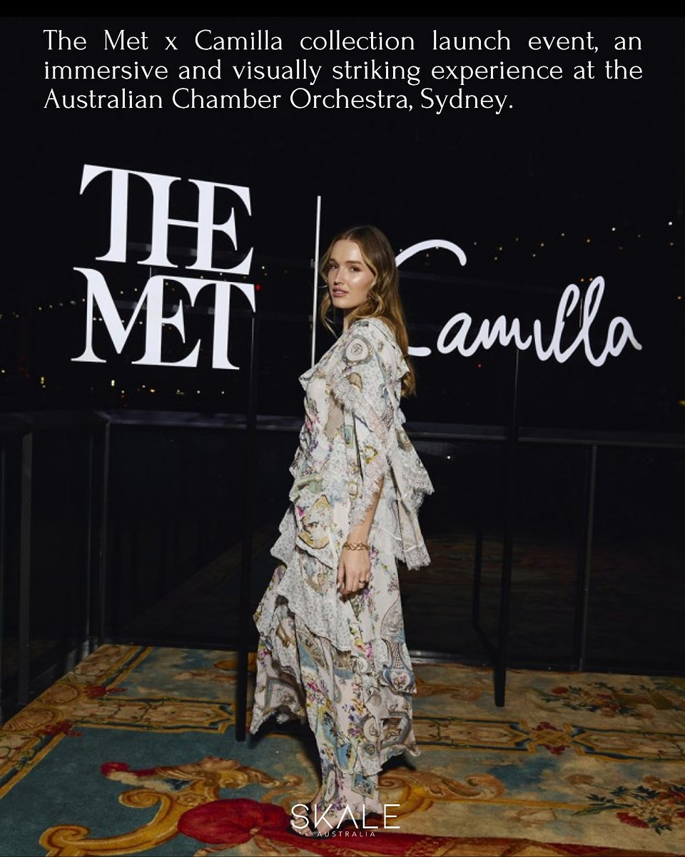 Camilla collection x Met immersive event