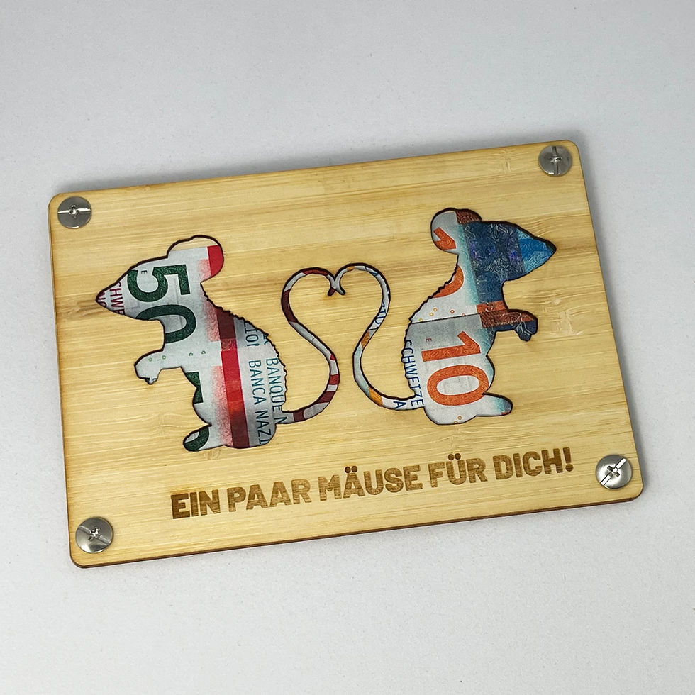 Miniaturbild: EIN PAAR MÄUSE FÜR DICH GELDGESCHENK-KARTE