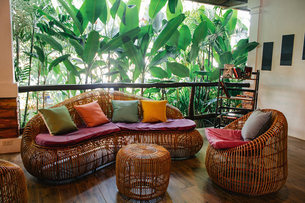 Our restaurant isn't just about exquisite meals; it's also a place to relax in style. Discover our comfortable lounge corner.