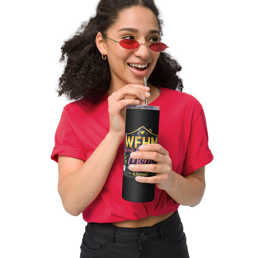 Thumbnail: Work From Home Mom Stainless steel tumbler