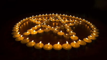 Tea-Light Pentagram