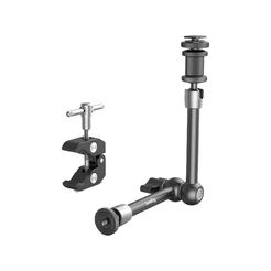 SMALLRIG 11'' Magic Arm with Super Clamp, 1/4''-20 Threaded Articulating Arm with Cold Shoe Mount for Monitor, LED Light, Microphone