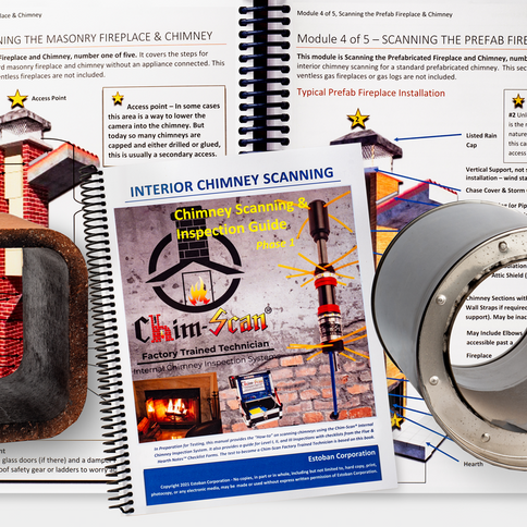 Interior Chimney Scanning guide and chimney parts with visible text and context.