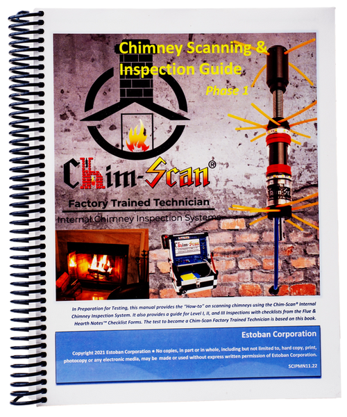 Inspection camera inside cavity. Brick wall and insulation. Generic Chimney Scanning Technician.