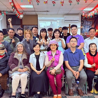 美汎至內壢泰友教會證道,巧遇華神新任老師來探訪實習的神學生。