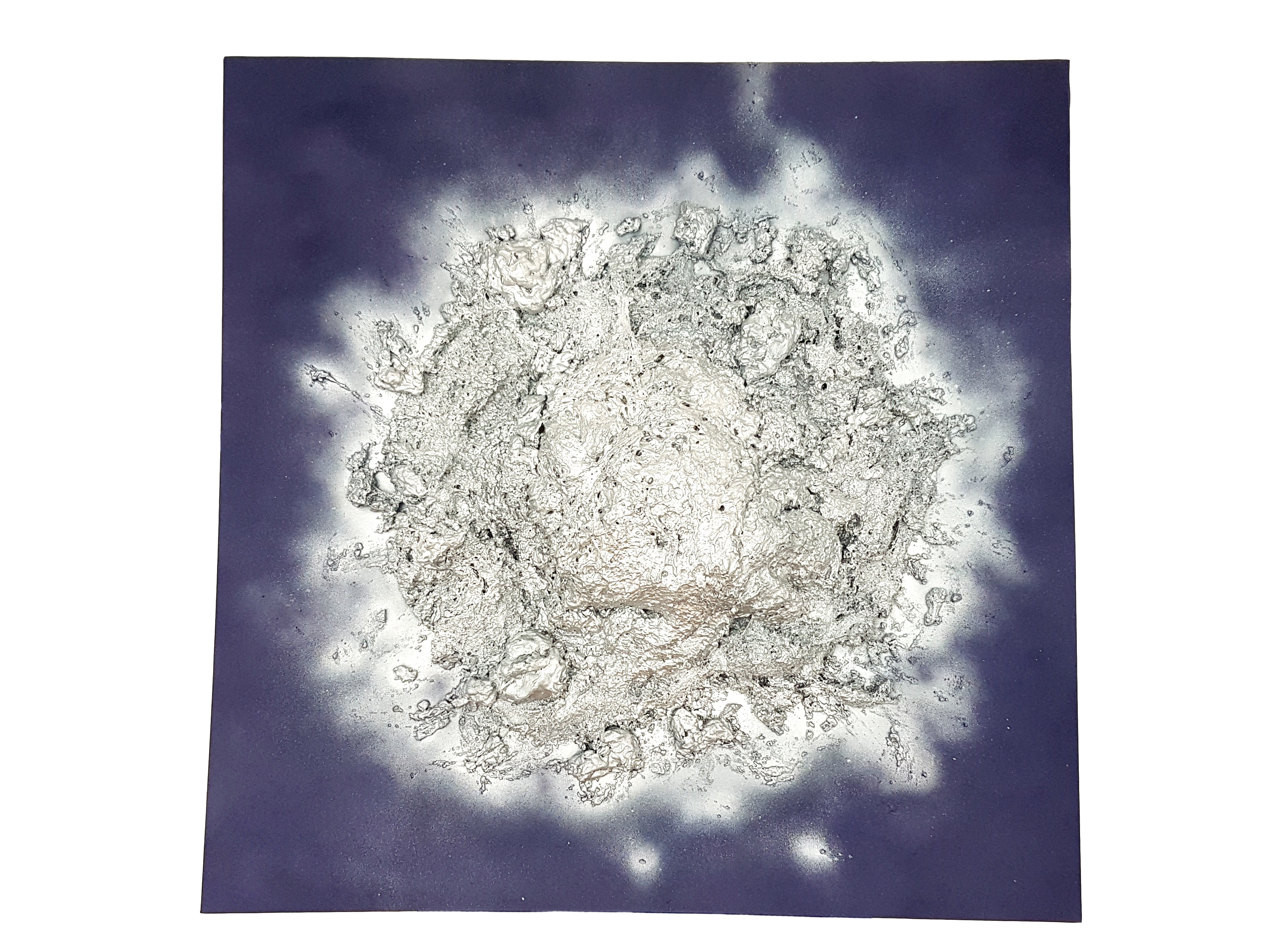 Tableau bleu cosmos 3D XXL