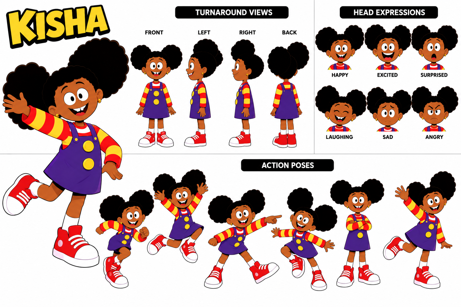 Kisha — pose from the uploaded character sheet
