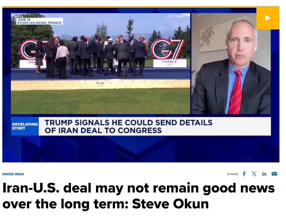 CNBC Inside India: Iran-U.S. deal may not remain good news over the long term
