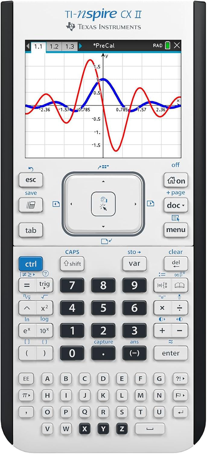 Texas Instruments TI-Nspire CX II Color Graphing Calculator with Student Softwa