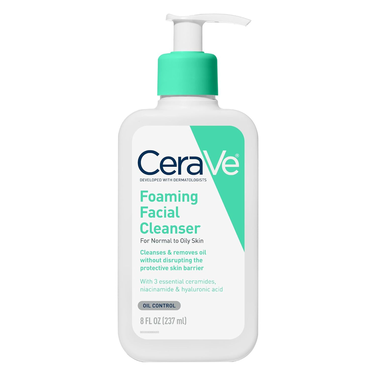 CeraVe Foaming Facial Cleanser, Face Wash for Oily Skin, 19oz