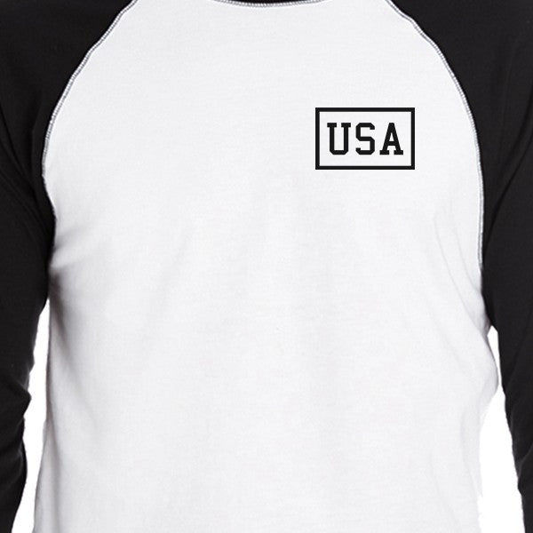 Thumbnail: Mini USA Simple Design 4th of July Decorative Baseball Tee for Men