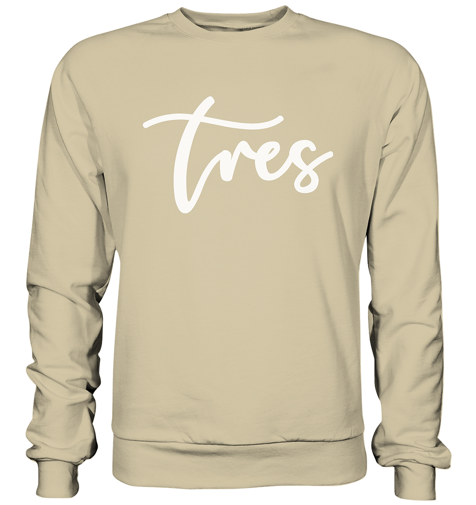 Thumbnail: Sweatshirt - "Tres" Original White